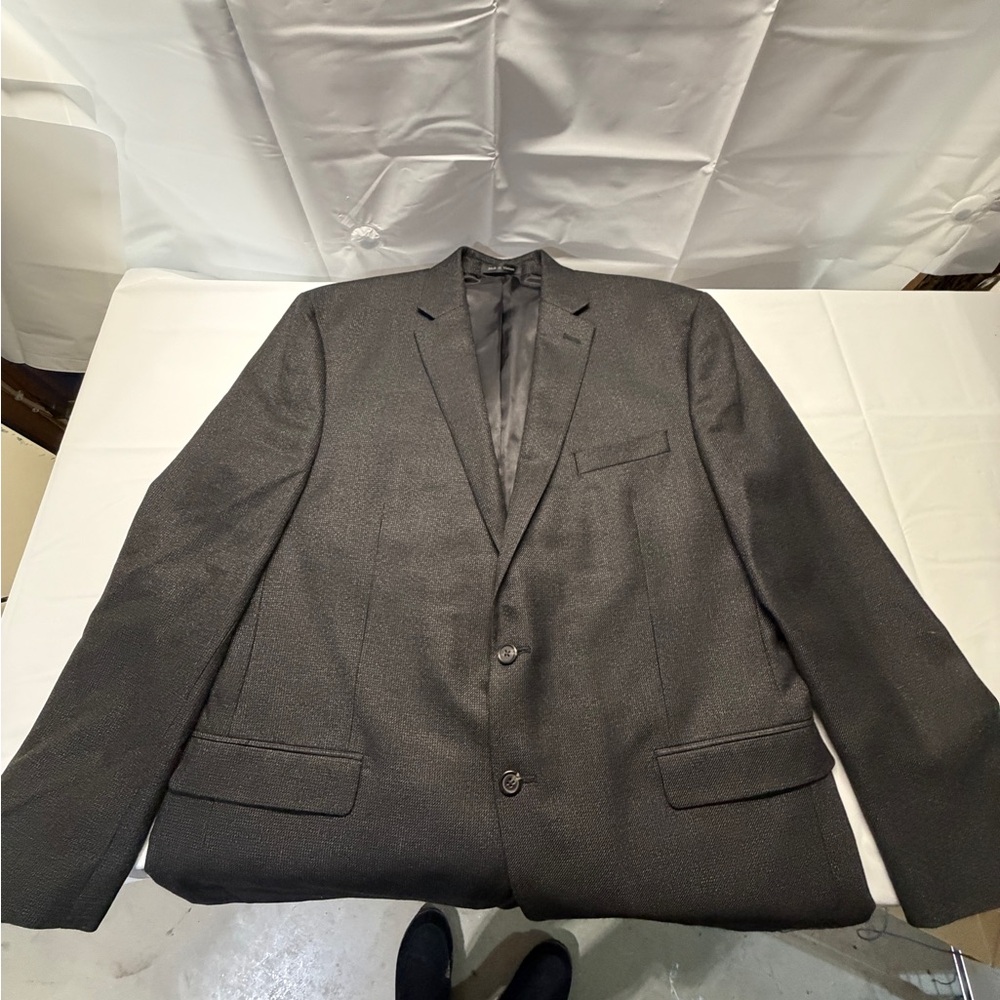 Chaps Men's Dark Charcoal Two-Button Sport‎ Coat